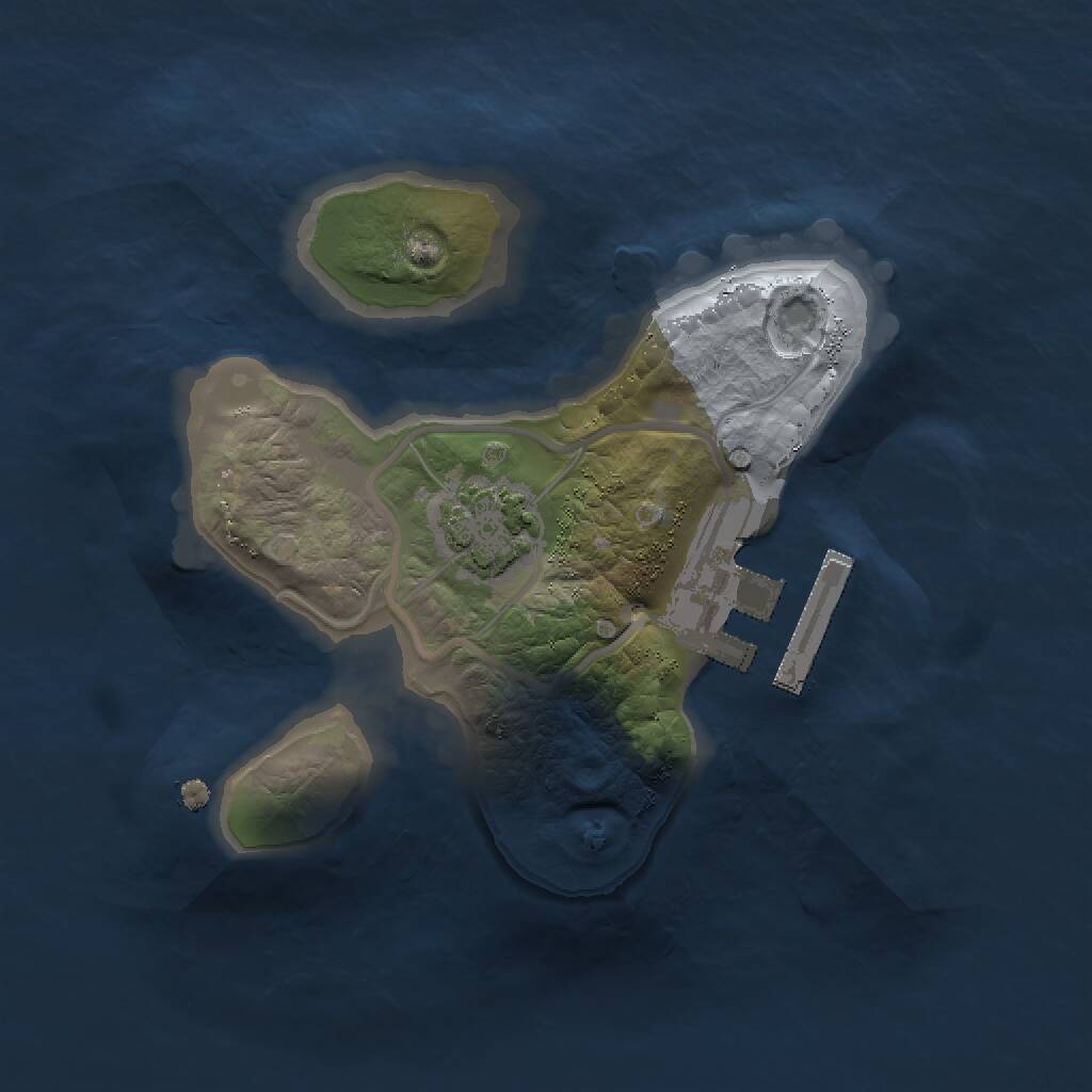 Rust Map: Procedural Map, Size: 1500, Seed: 23123123, 3 Monuments