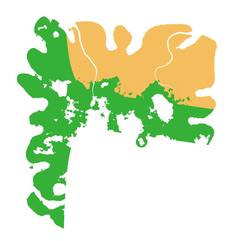 Biome Rust Map: Procedural Map, Size: 3500, Seed: 72457