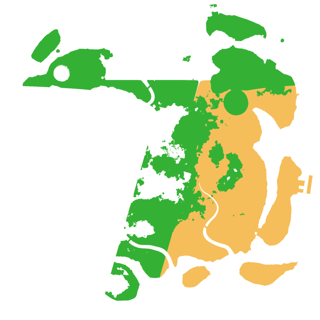 Biome Rust Map: Procedural Map, Size: 3500, Seed: 23385408