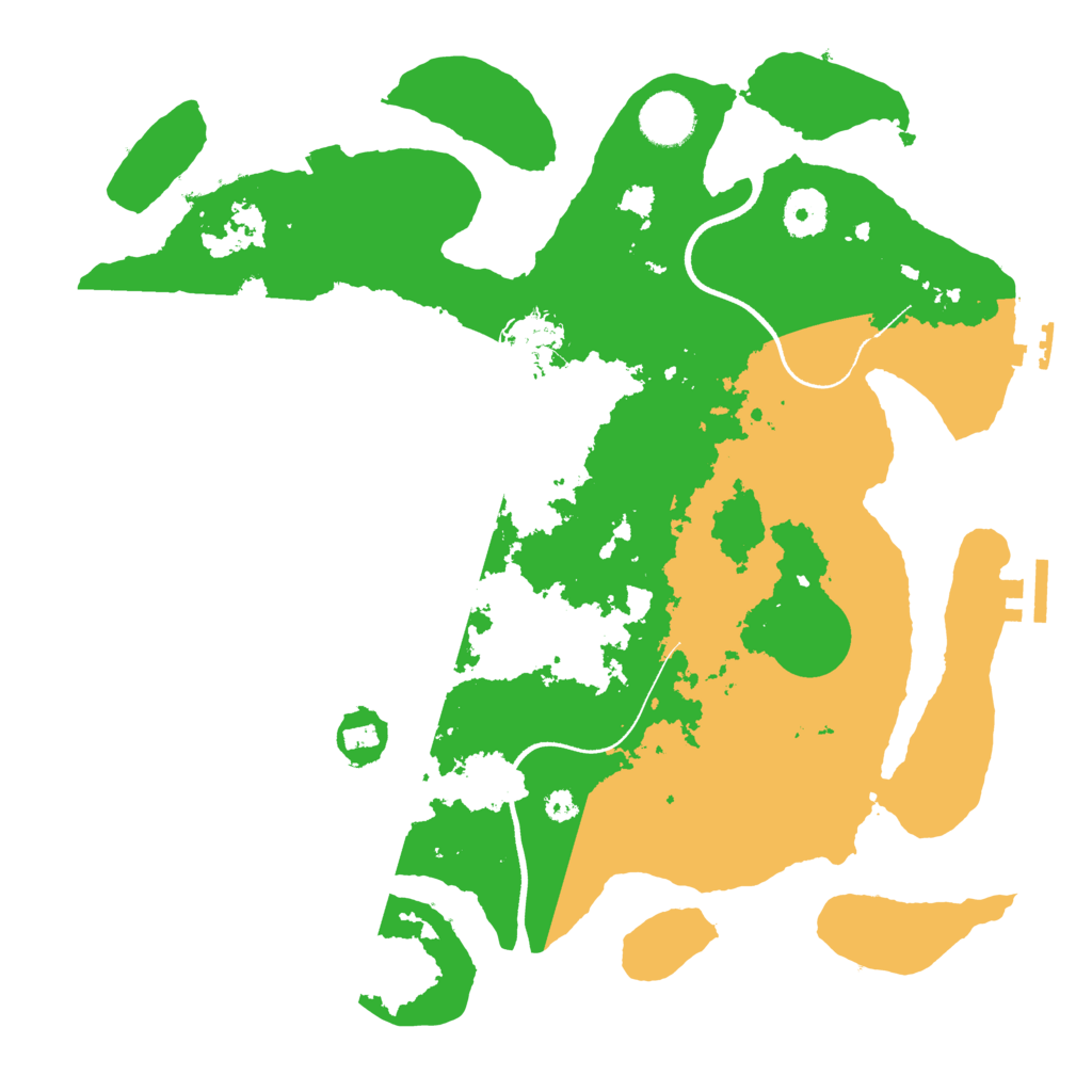 Biome Rust Map: Procedural Map, Size: 3500, Seed: 23385408