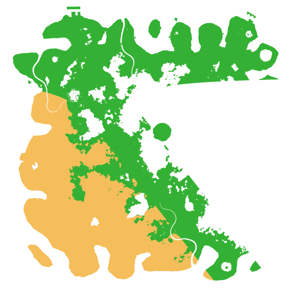 Biome Rust Map: Procedural Map, Size: 4500, Seed: 524372605