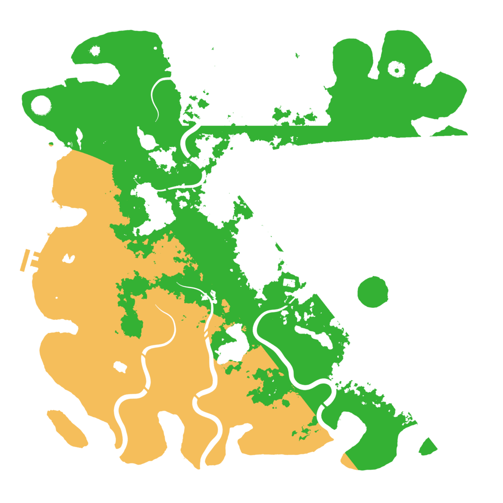 Biome Rust Map: Procedural Map, Size: 4500, Seed: 524372605