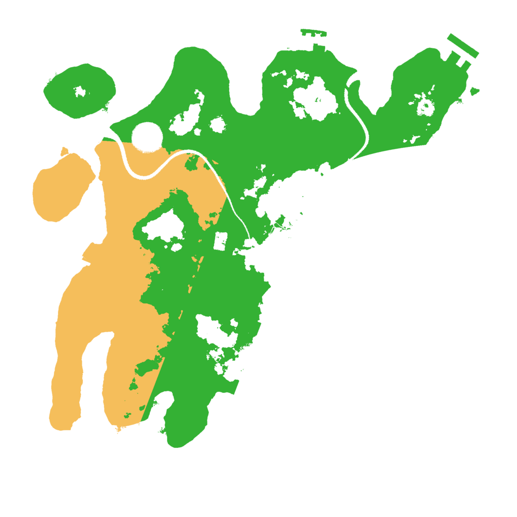 Biome Rust Map: Procedural Map, Size: 3000, Seed: 9397