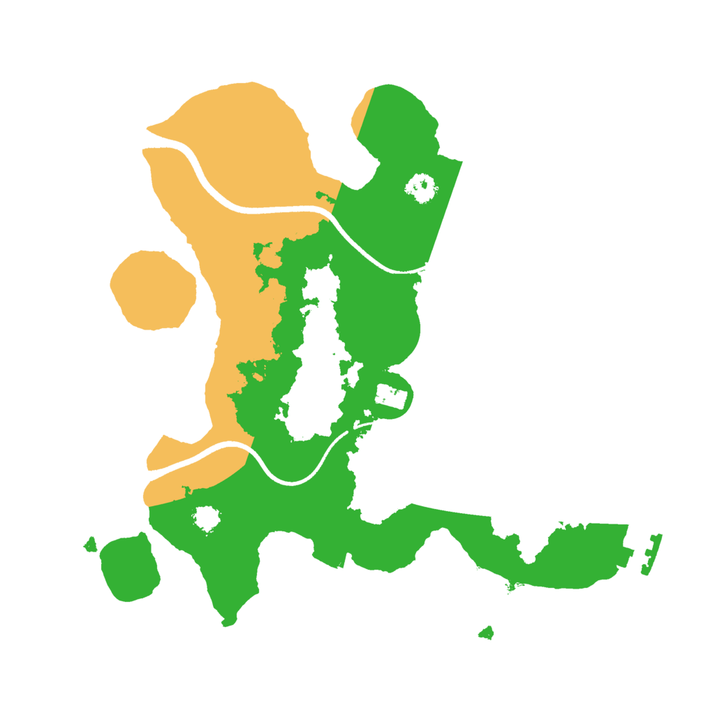 Biome Rust Map: Procedural Map, Size: 2500, Seed: 32000