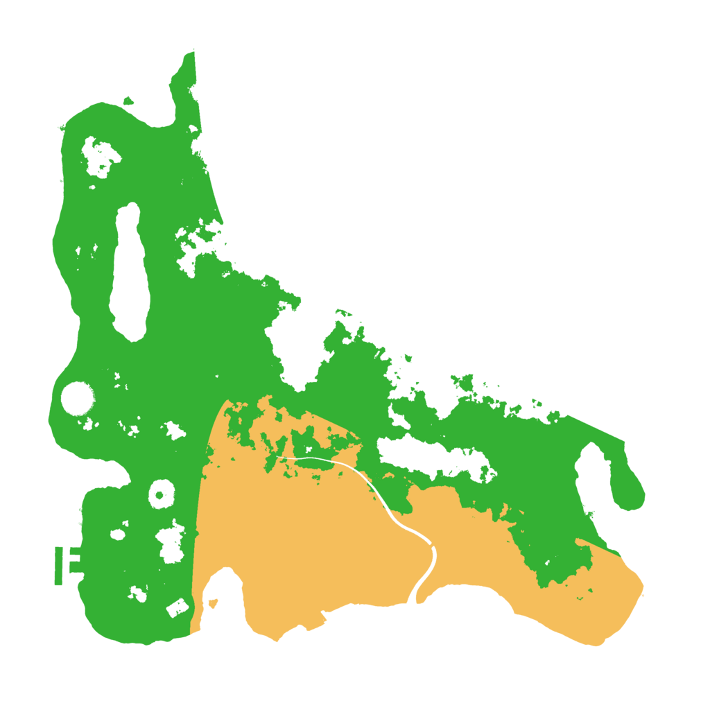 Biome Rust Map: Procedural Map, Size: 3750, Seed: 50012