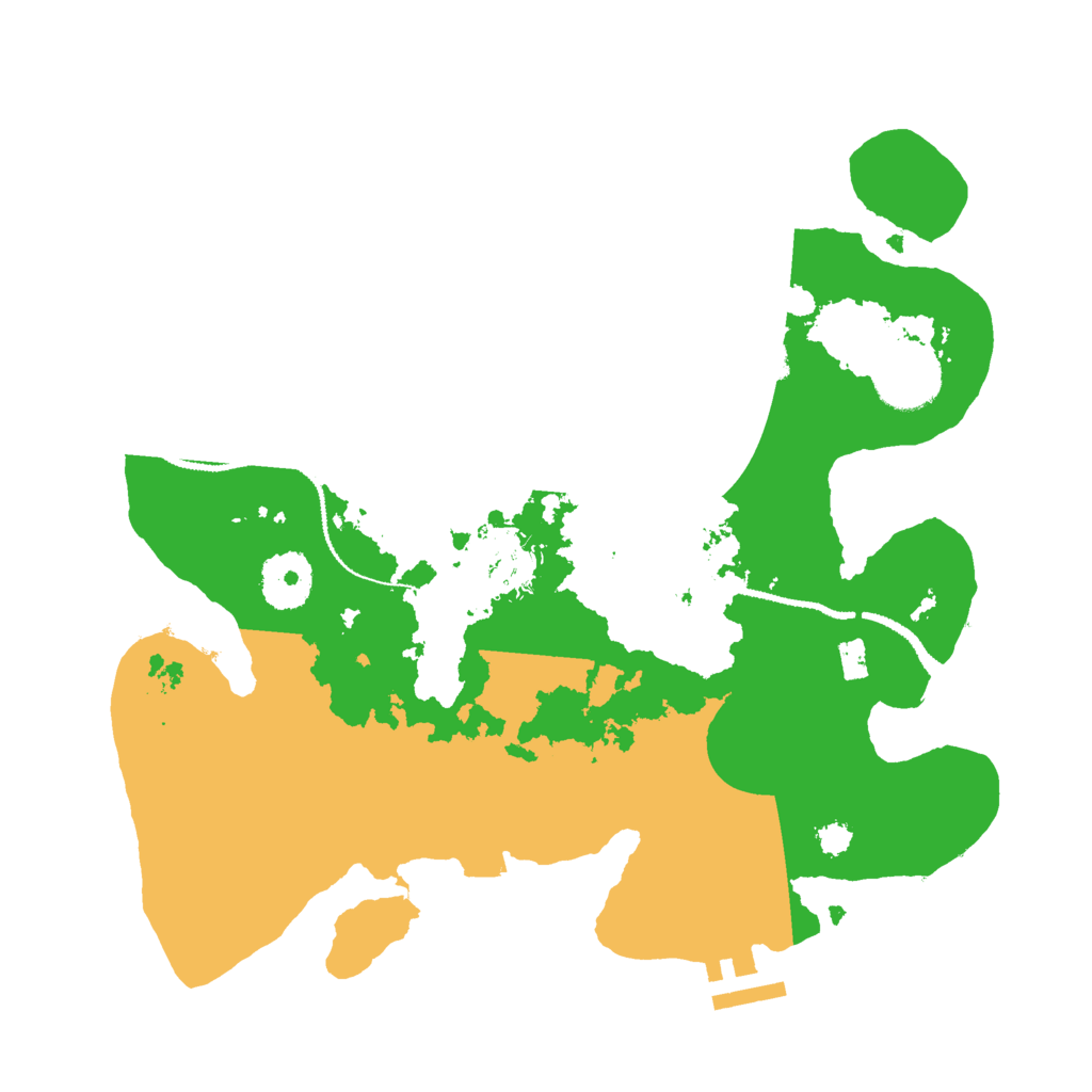 Biome Rust Map: Procedural Map, Size: 3000, Seed: 19279