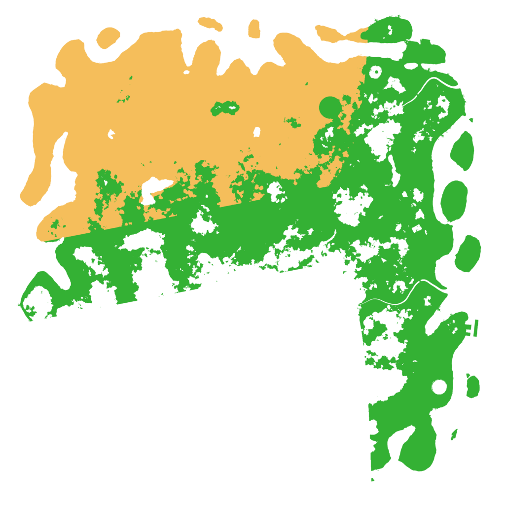 Biome Rust Map: Procedural Map, Size: 6000, Seed: 82639102