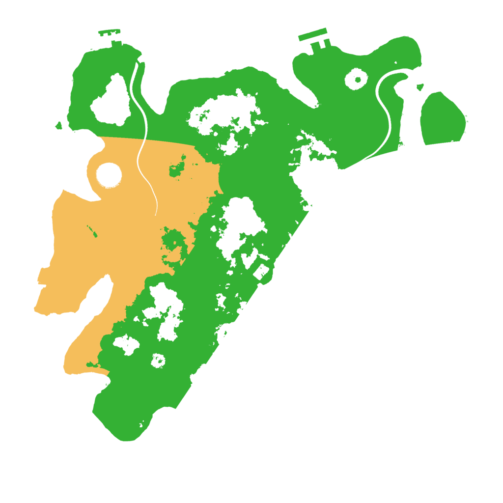 Biome Rust Map: Procedural Map, Size: 3500, Seed: 823319186