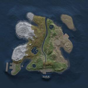 Thumbnail Rust Map: Procedural Map, Size: 2000, Seed: 2134498184, 5 Monuments