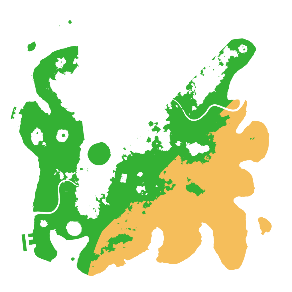 Biome Rust Map: Procedural Map, Size: 3500, Seed: 37069