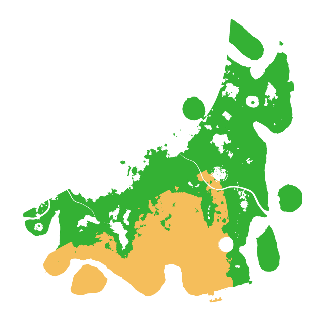 Biome Rust Map: Procedural Map, Size: 3800, Seed: 936403414