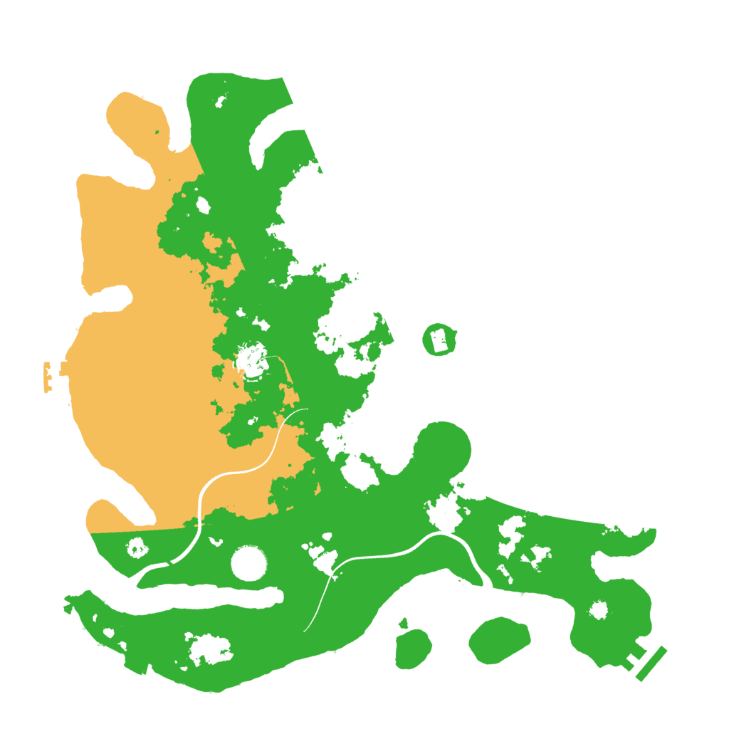 Biome Rust Map: Procedural Map, Size: 3600, Seed: 446517450