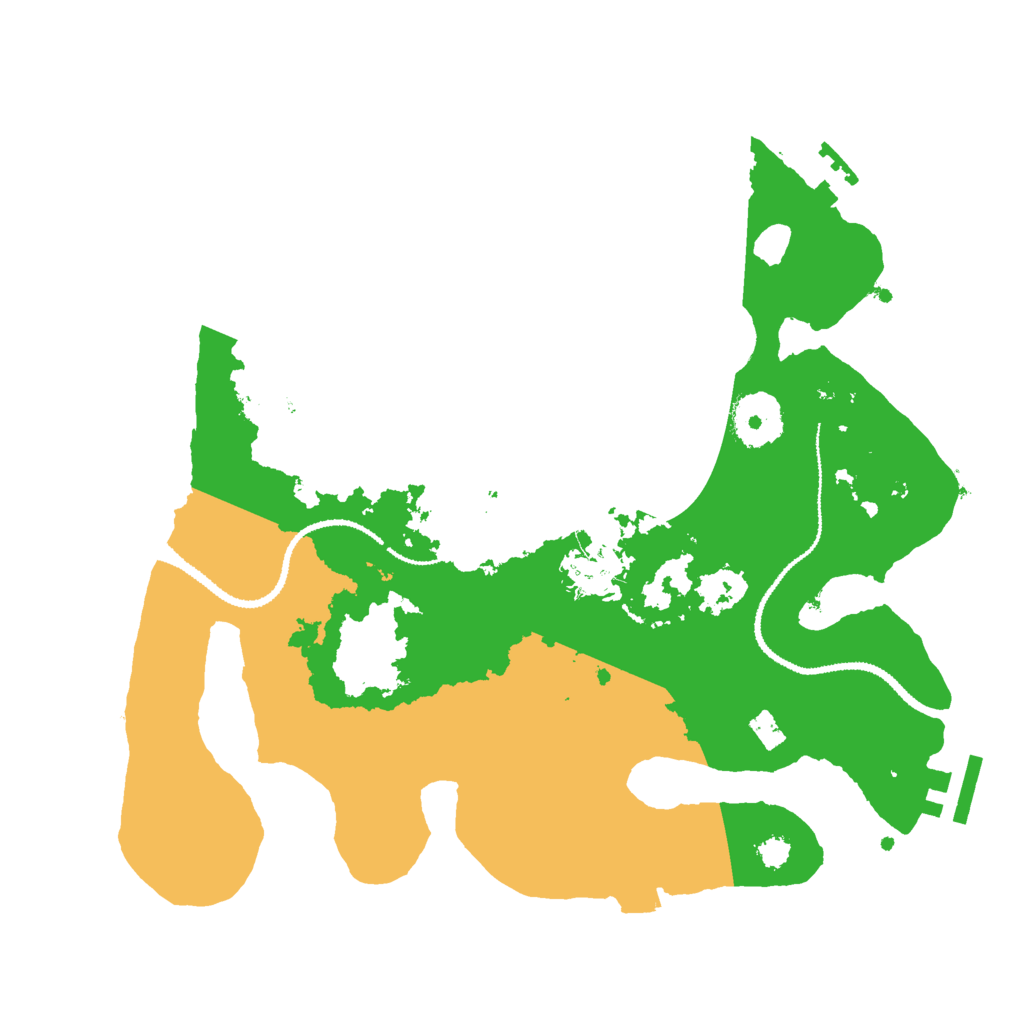 Biome Rust Map: Procedural Map, Size: 3000, Seed: 546662691