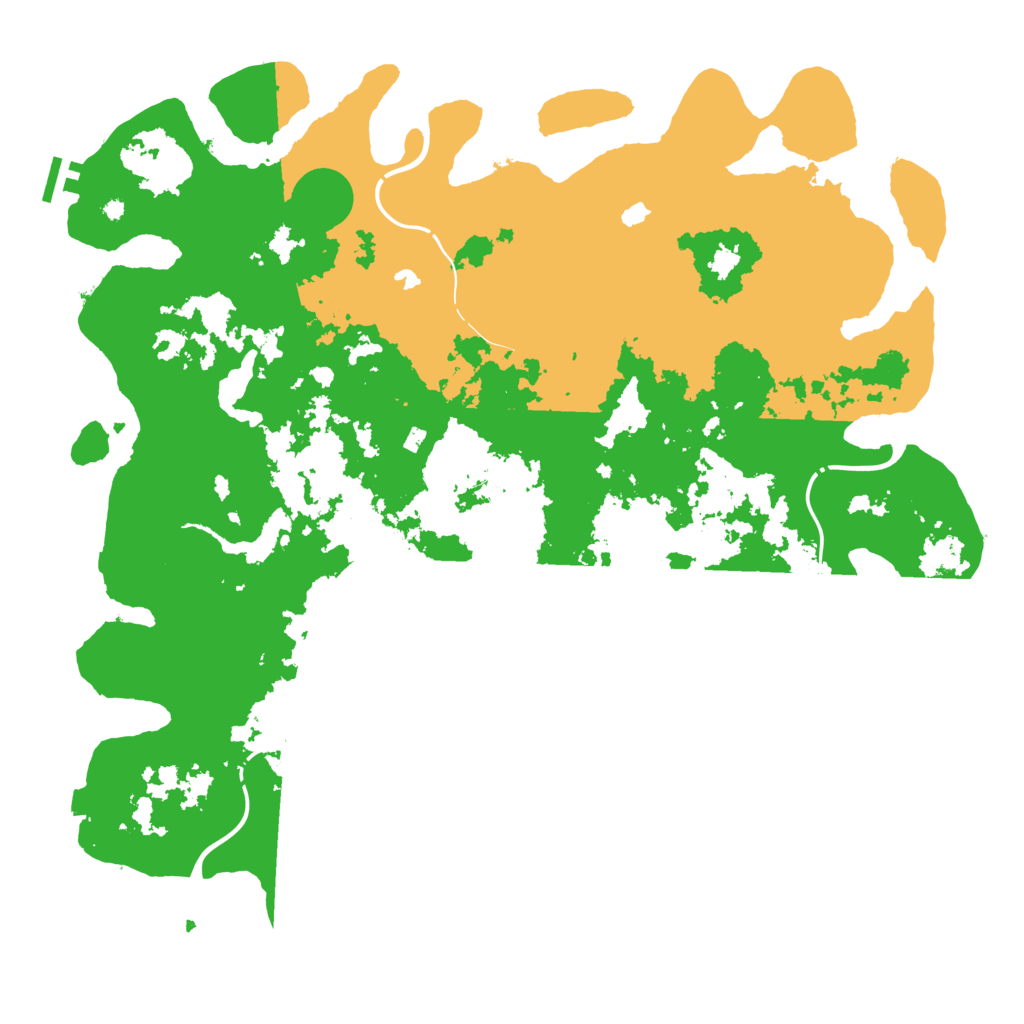 Biome Rust Map: Procedural Map, Size: 4500, Seed: 43216