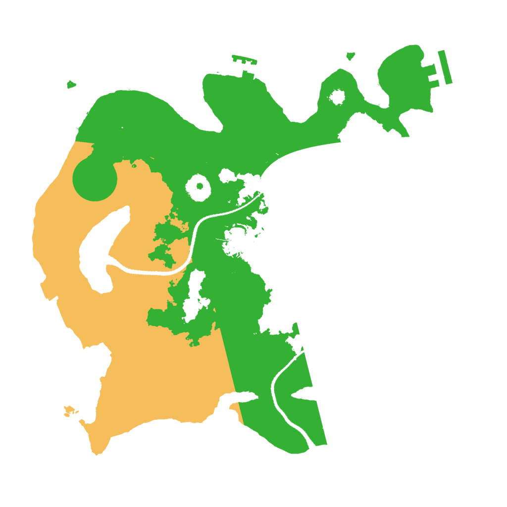 Biome Rust Map: Procedural Map, Size: 3000, Seed: 6391720