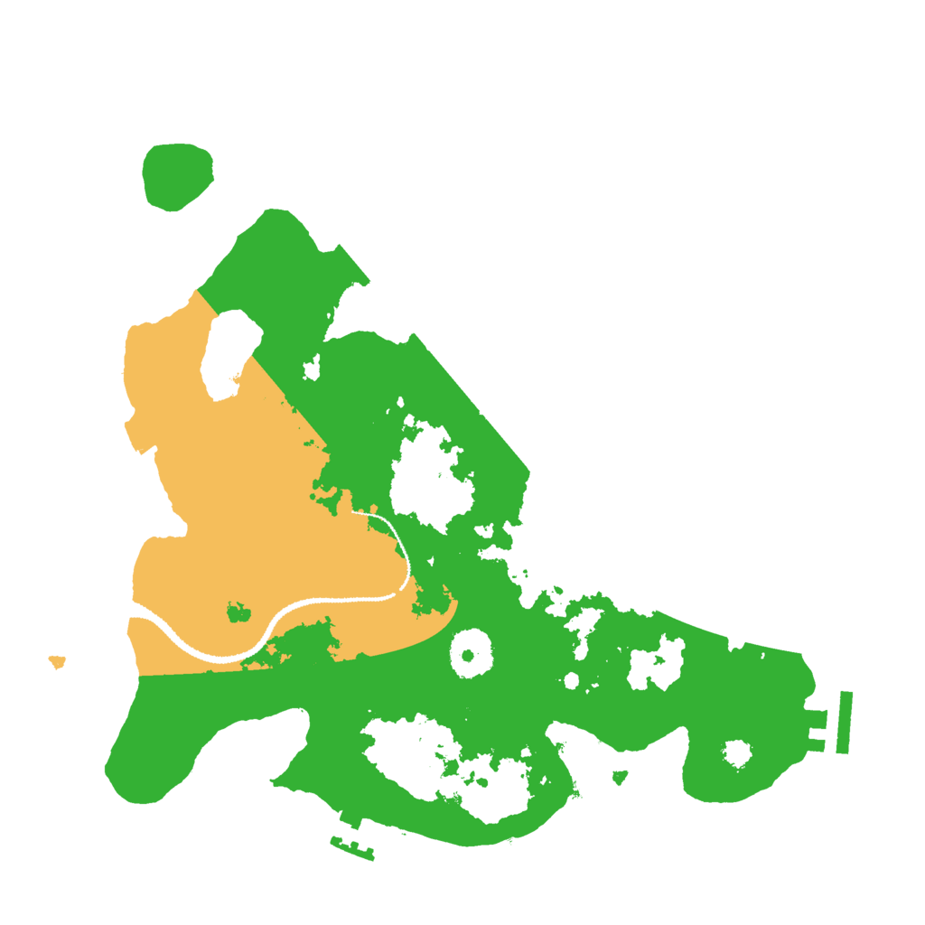 Biome Rust Map: Procedural Map, Size: 3000, Seed: 11135