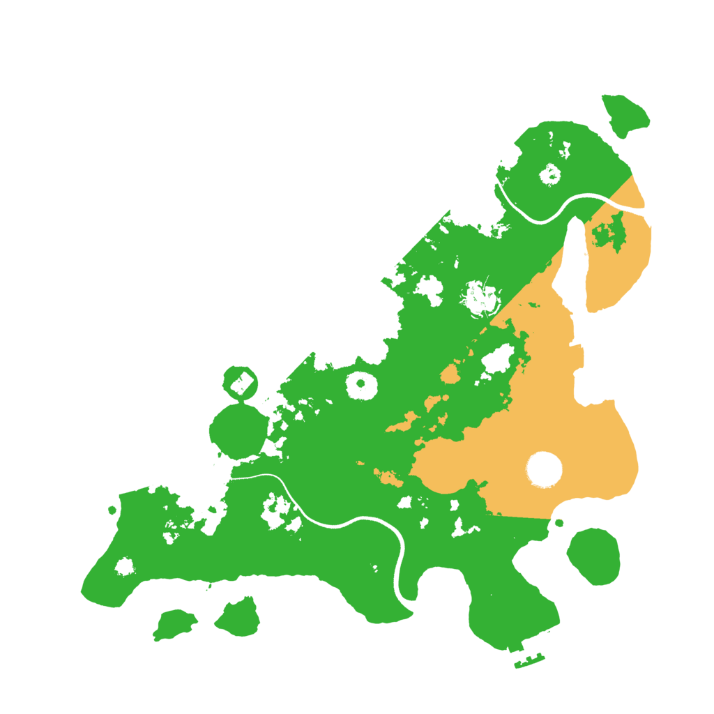 Biome Rust Map: Procedural Map, Size: 3500, Seed: 3688733