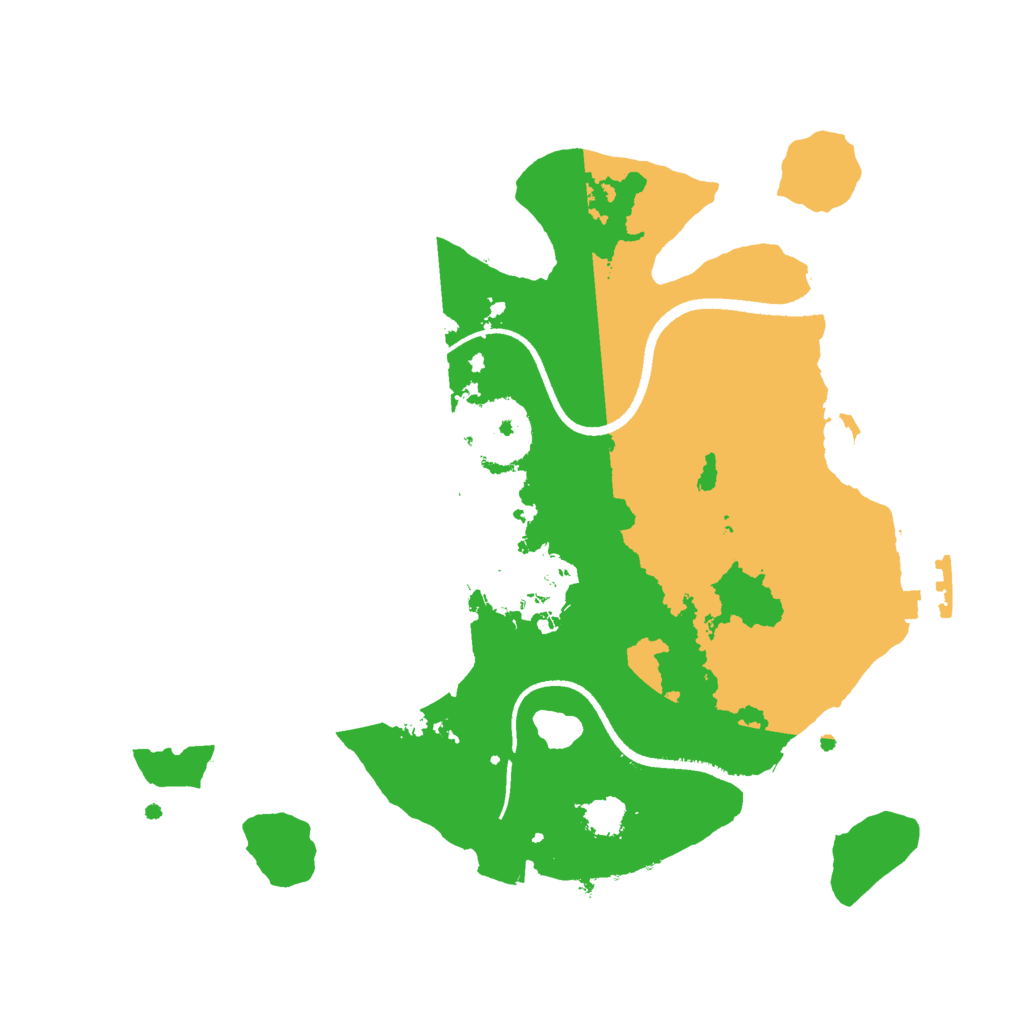 Biome Rust Map: Procedural Map, Size: 2500, Seed: 65169
