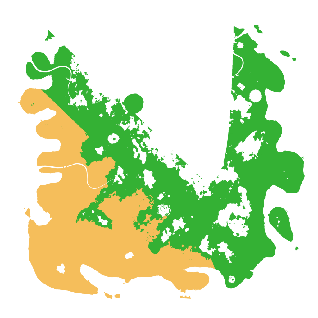 Biome Rust Map: Procedural Map, Size: 4500, Seed: 276988076