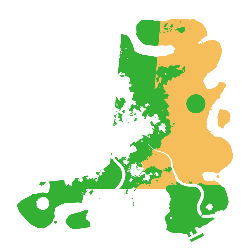 Biome Rust Map: Procedural Map, Size: 3500, Seed: 245241272