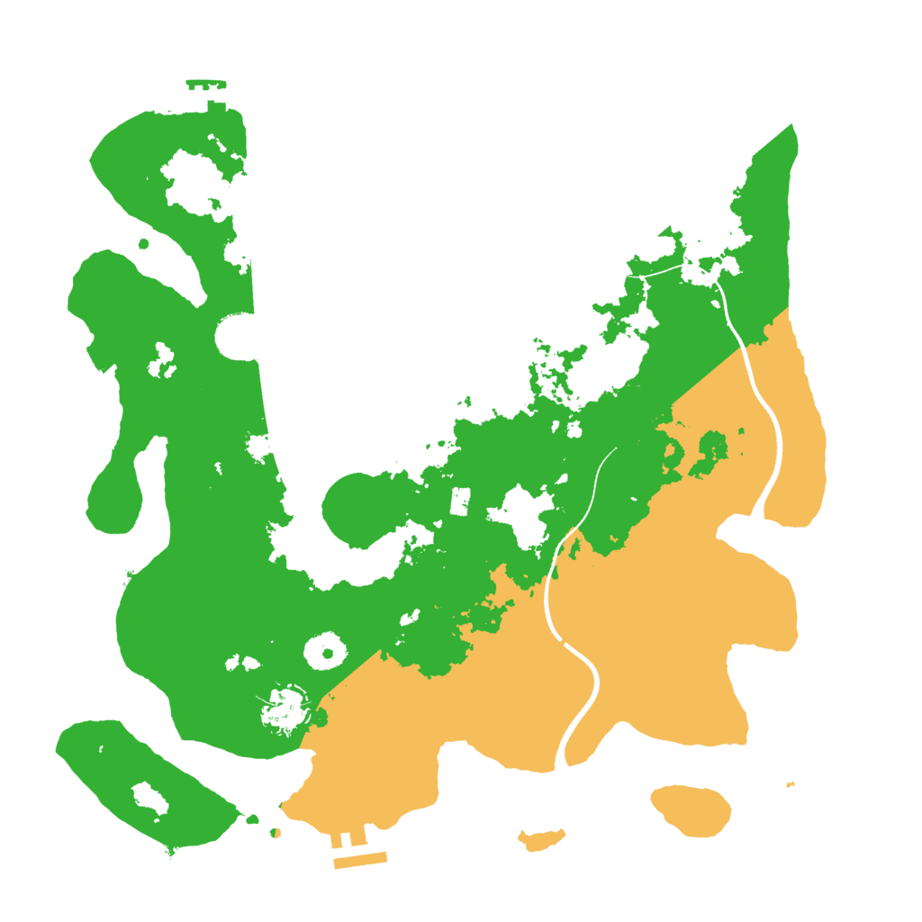 Biome Rust Map: Procedural Map, Size: 3500, Seed: 2119162016