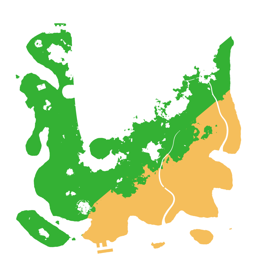 Biome Rust Map: Procedural Map, Size: 3500, Seed: 2119162016