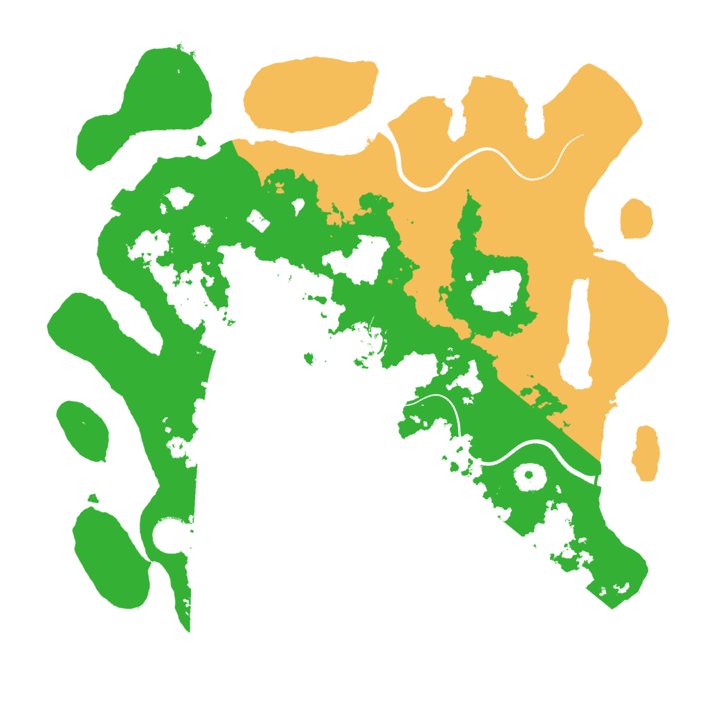 Biome Rust Map: Procedural Map, Size: 3500, Seed: 573126145