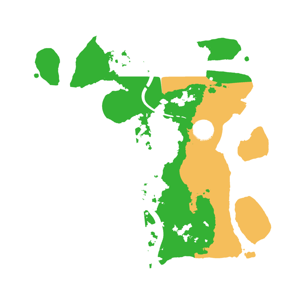 Biome Rust Map: Procedural Map, Size: 2600, Seed: 17777