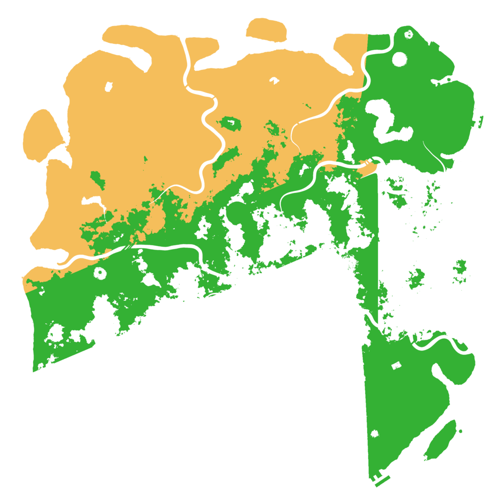 Biome Rust Map: Procedural Map, Size: 6000, Seed: 1403790315