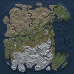 Thumbnail Rust Map: Procedural Map, Size: 6000, Seed: 1403790315, 17 Monuments