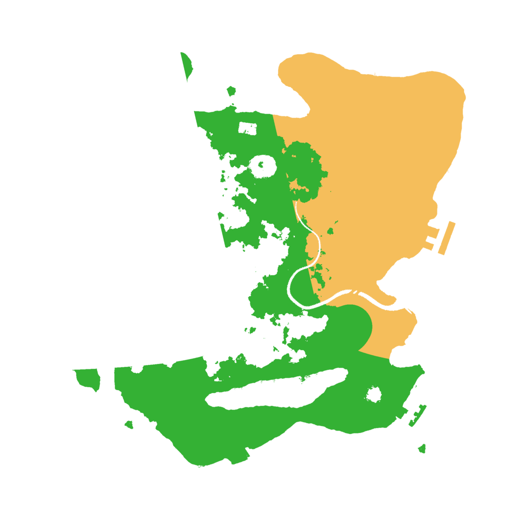 Biome Rust Map: Procedural Map, Size: 3000, Seed: 1612399501