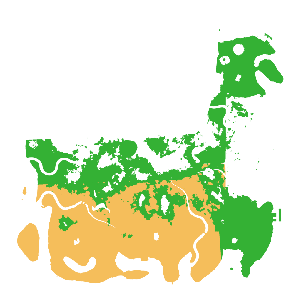 Biome Rust Map: Procedural Map, Size: 4800, Seed: 101010
