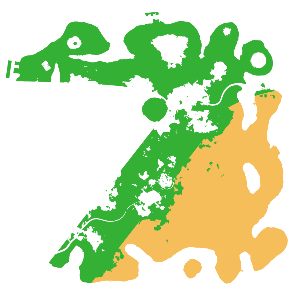 Biome Rust Map: Procedural Map, Size: 3500, Seed: 13314