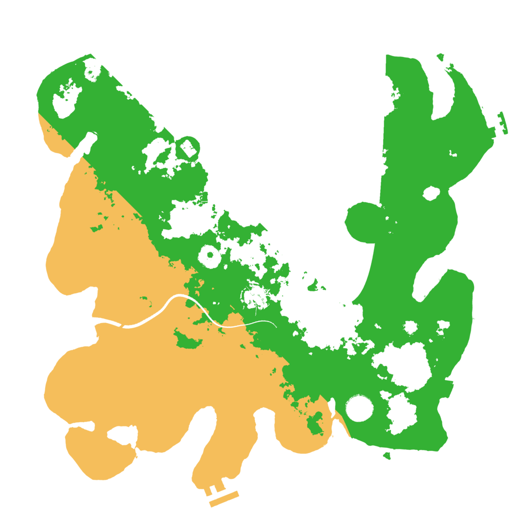 Biome Rust Map: Procedural Map, Size: 3500, Seed: 29283409