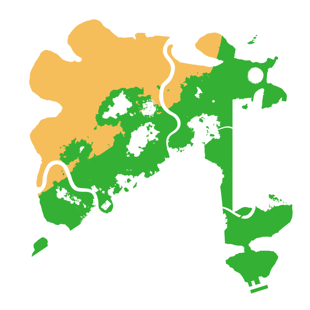 Biome Rust Map: Procedural Map, Size: 3500, Seed: 21351343