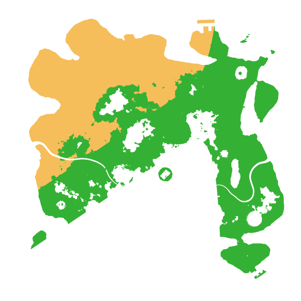 Biome Rust Map: Procedural Map, Size: 3500, Seed: 21351343