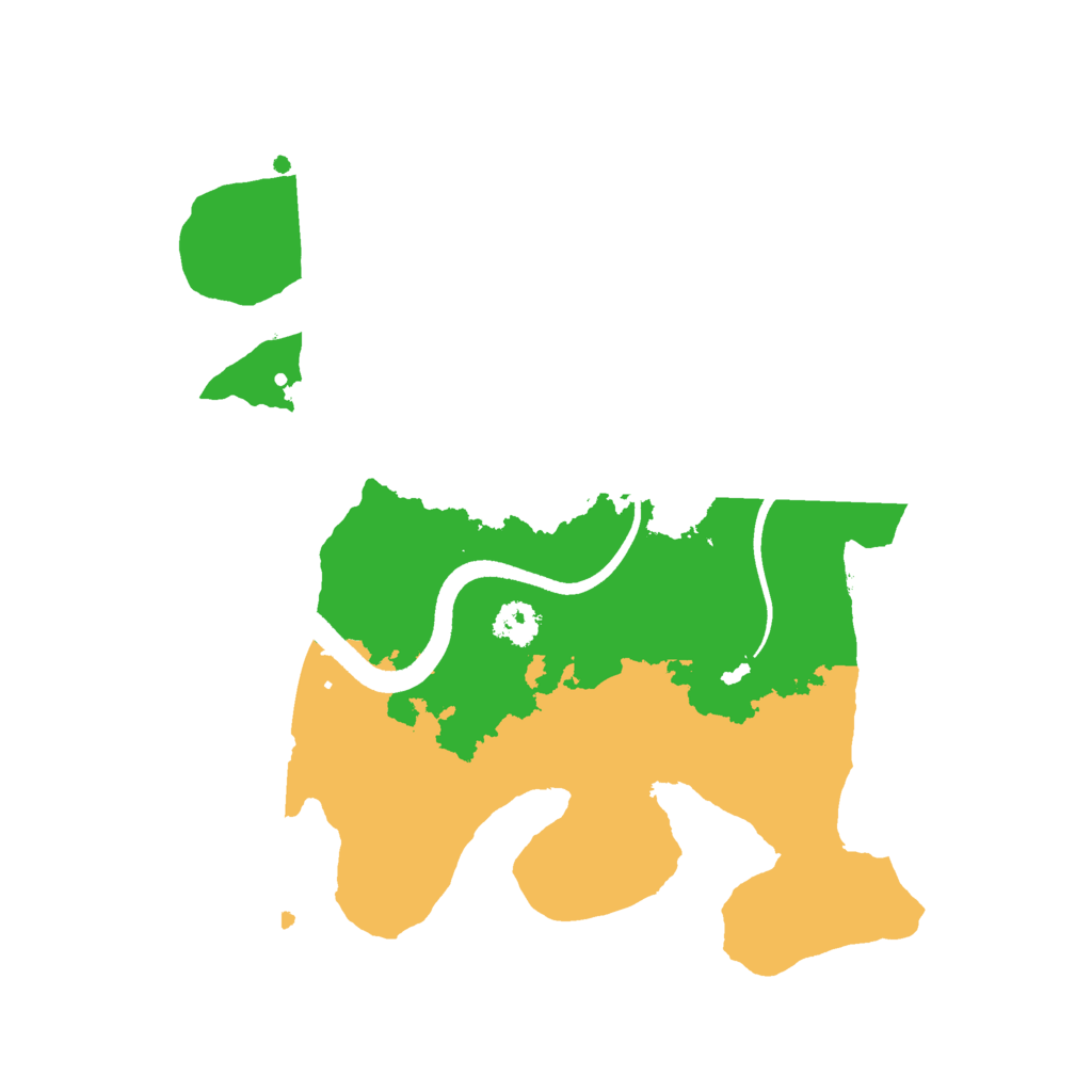 Biome Rust Map: Procedural Map, Size: 2500, Seed: 314159535
