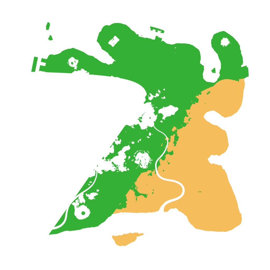 Biome Rust Map: Procedural Map, Size: 2800, Seed: 988289738