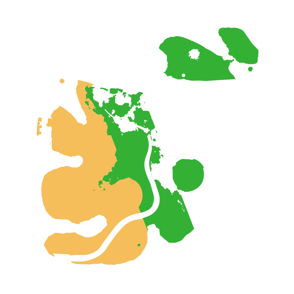 Biome Rust Map: Procedural Map, Size: 2500, Seed: 905900873