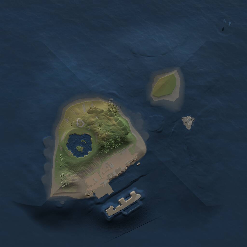 Rust Map: Procedural Map, Size: 1000, Seed: 11182333, 2 Monuments