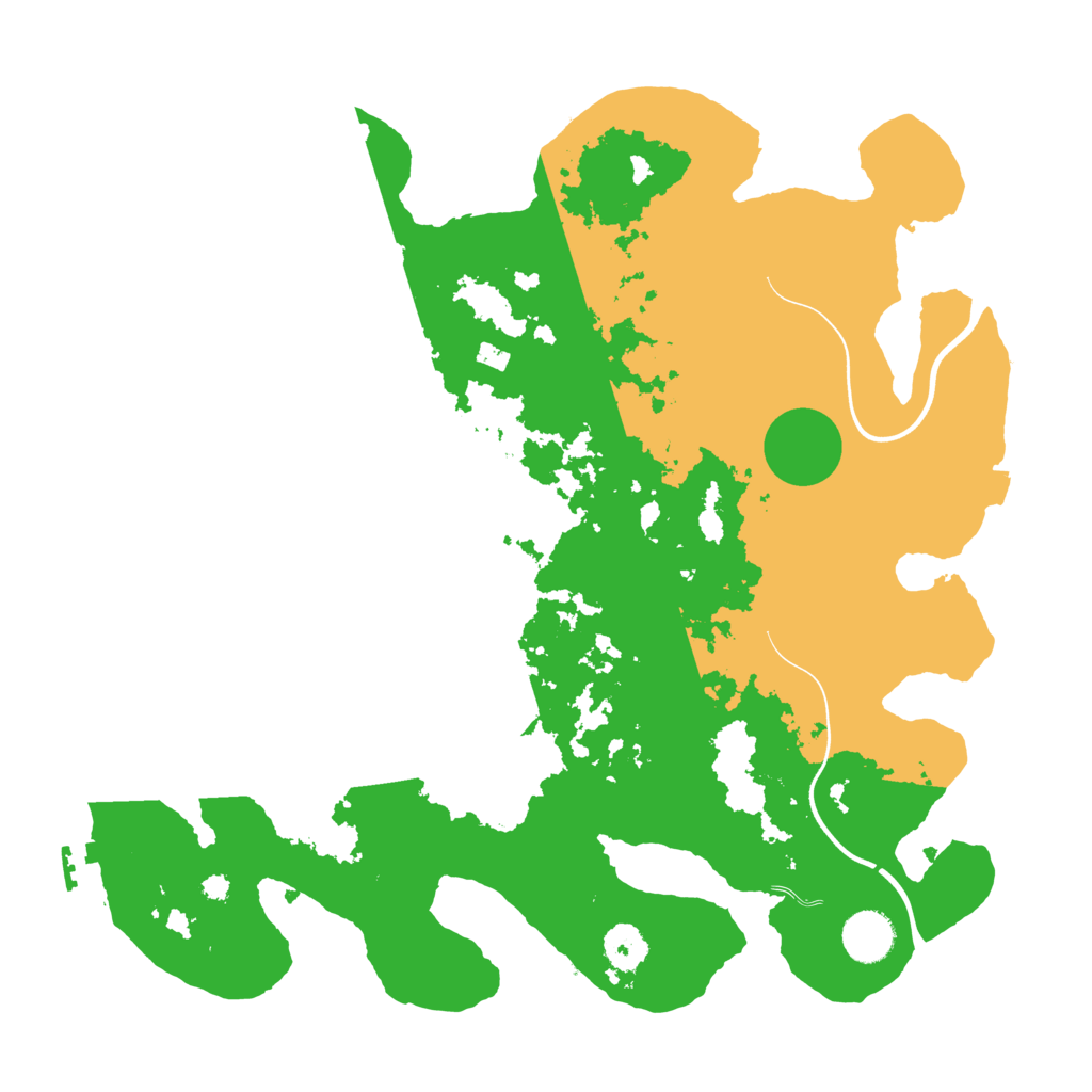 Biome Rust Map: Procedural Map, Size: 3700, Seed: 88028464