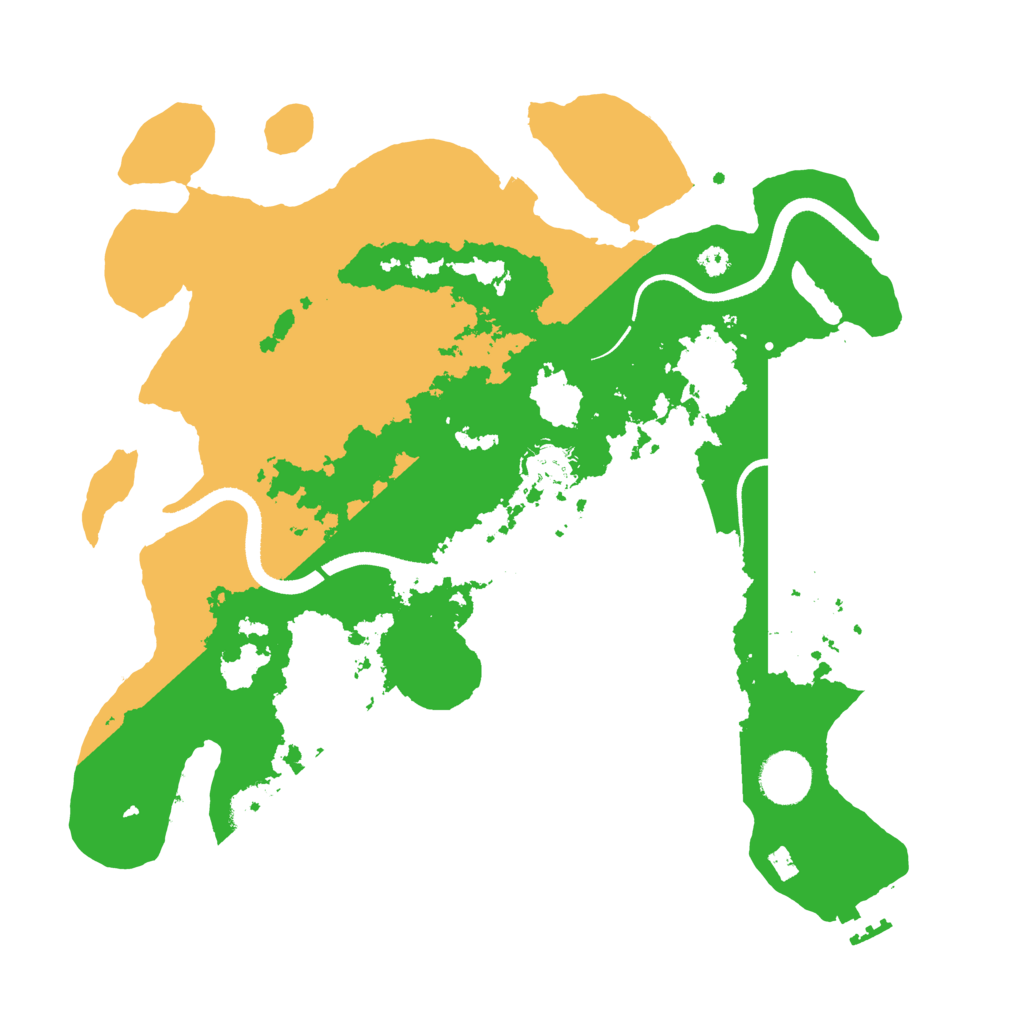 Biome Rust Map: Procedural Map, Size: 3500, Seed: 224569