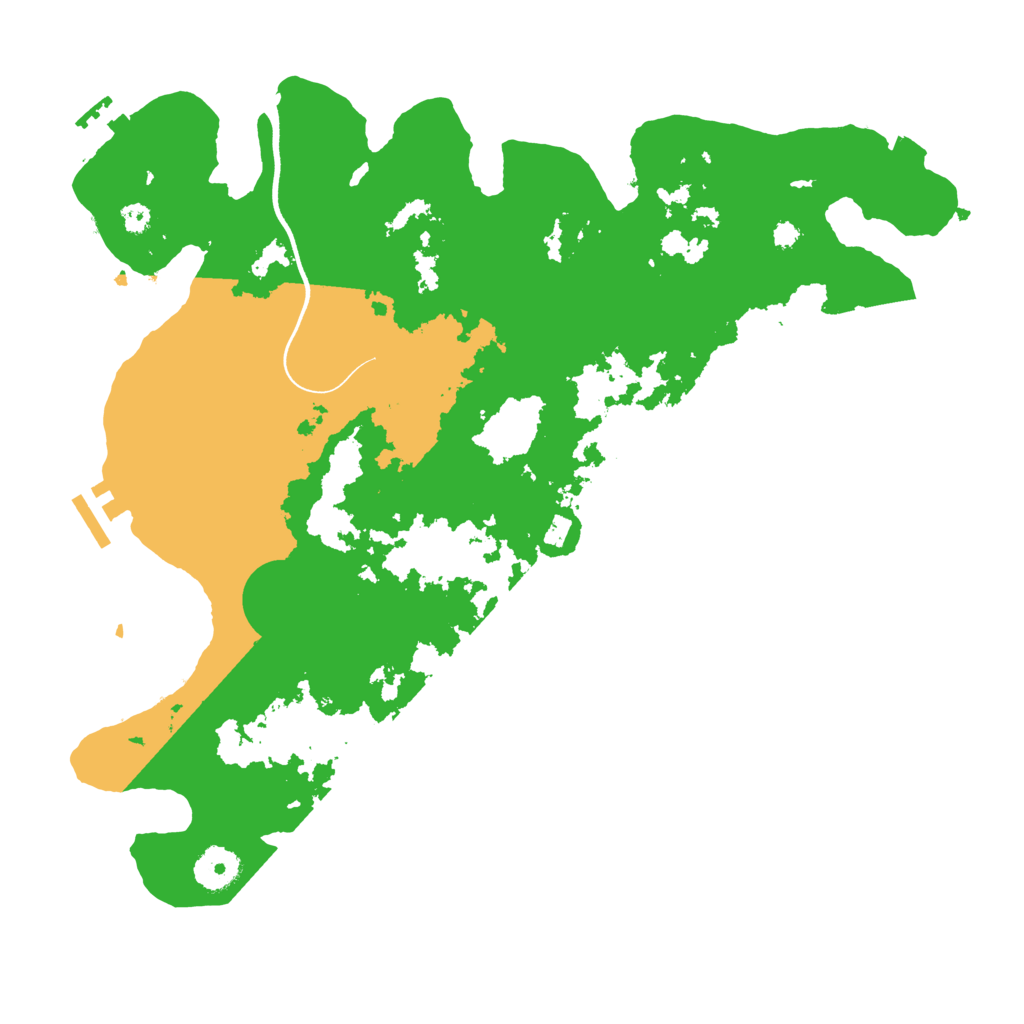 Biome Rust Map: Procedural Map, Size: 3600, Seed: 454