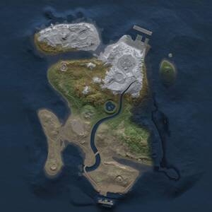Thumbnail Rust Map: Procedural Map, Size: 2200, Seed: 561817936, 4 Monuments
