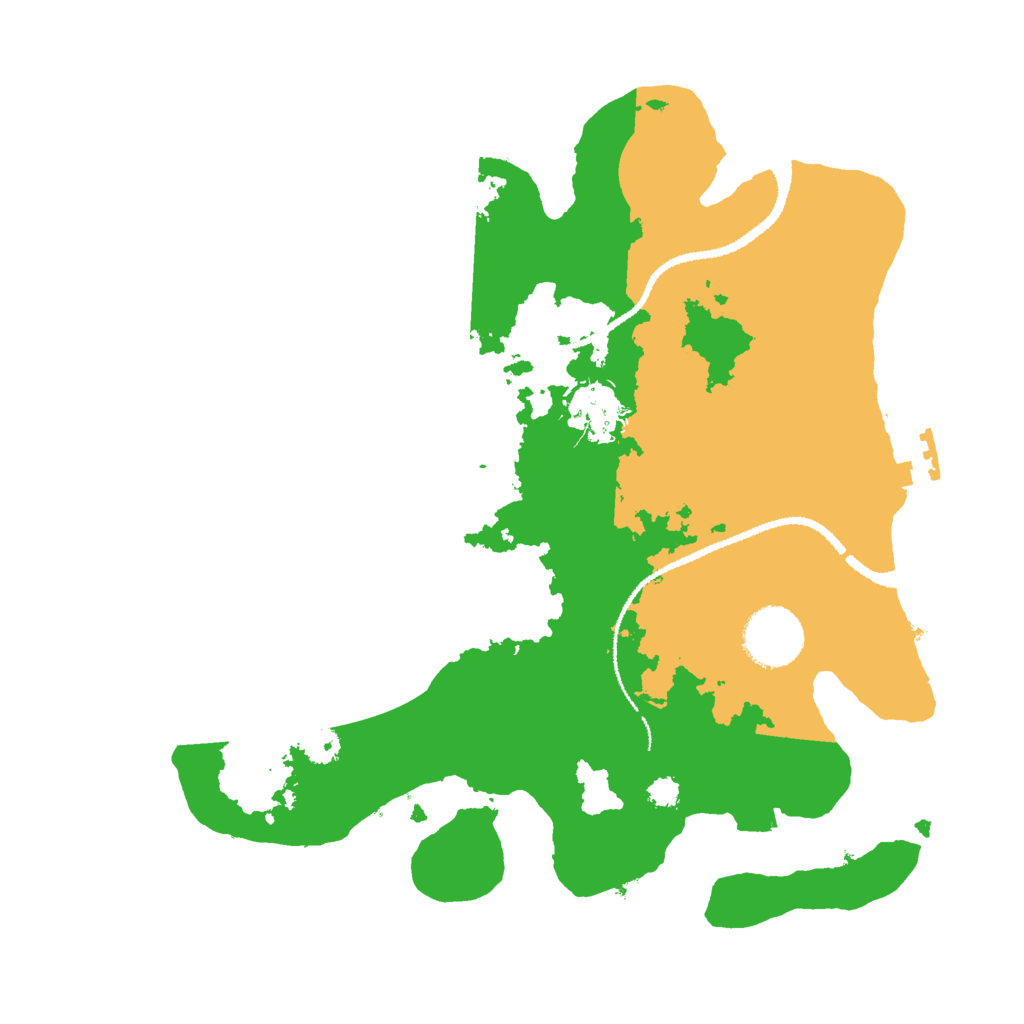 Biome Rust Map: Procedural Map, Size: 3000, Seed: 741209696