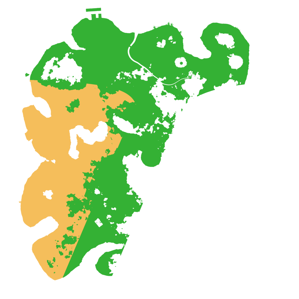 Biome Rust Map: Procedural Map, Size: 4000, Seed: 14355666