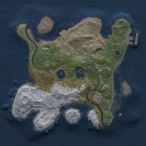 Thumbnail Rust Map: Procedural Map, Size: 2500, Seed: 996864172, 6 Monuments