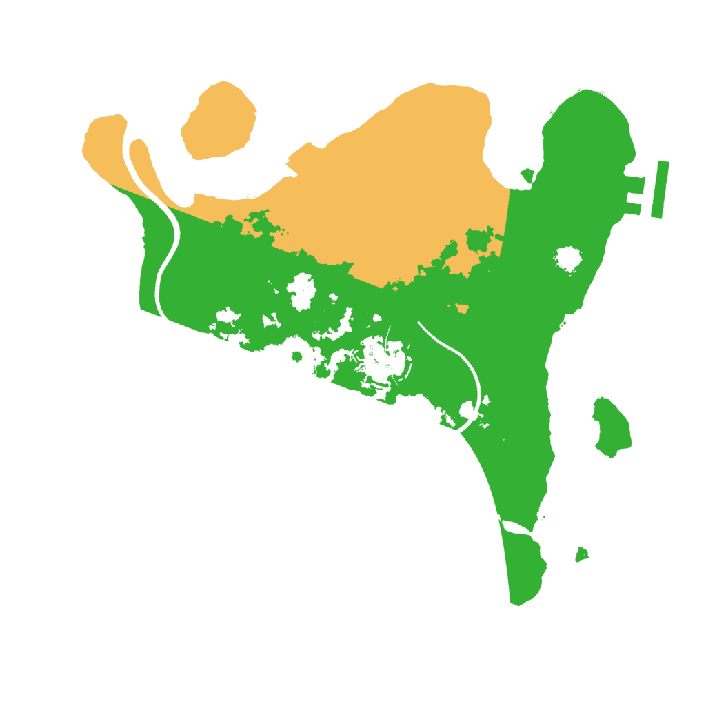 Biome Rust Map: Procedural Map, Size: 2500, Seed: 996864172