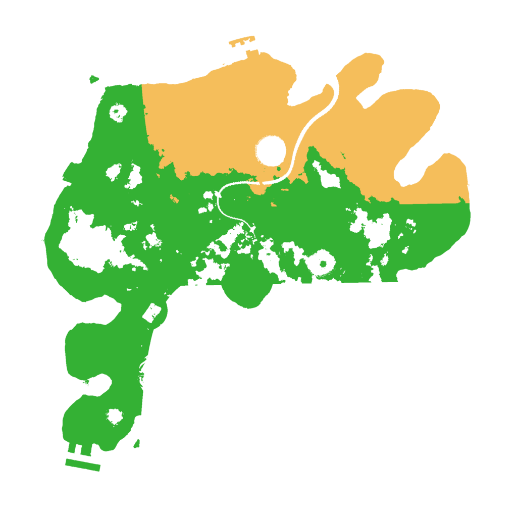 Biome Rust Map: Procedural Map, Size: 3000, Seed: 152140432