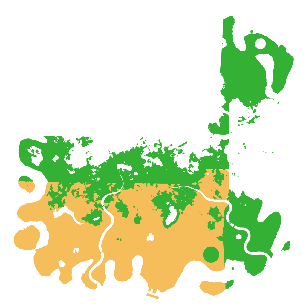 Biome Rust Map: Procedural Map, Size: 5000, Seed: 67892354